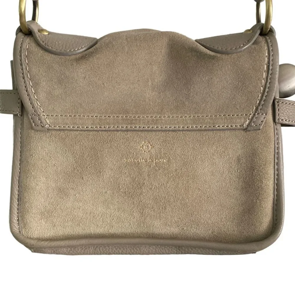 Nanette Lepore Waverly Flap Husky Crossbody Bag Stone OS - Picture 4 of 13